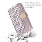 Laser Glitter Powder Matching Crocodile Texture Horizontal Flip Leather Case for Galaxy A50, with Card Slots & Holder (Silver) - 11