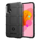 Shockproof Rugged Shield Full Coverage Protective Silicone Case for Huawei Nova 5 (Black) - 1