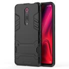 Shockproof PC + TPU Case for Xiaomi Mi 9T / Redmi K20, with Holder(Black) - 1