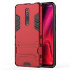 Shockproof PC + TPU Case for Xiaomi Mi 9T / Redmi K20, with Holder(Red) - 1