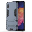 Shockproof PC + TPU Case for Galaxy A10e, with Holder (Navy Blue) - 1