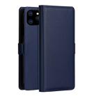 DZGOGO MILO Series PC + PU Horizontal Flip Leather Case for iPhone 11 Pro, with Holder & Card Slot & Wallet (Blue) - 1