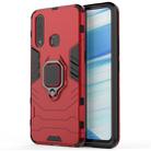PC + TPU Shockproof Protective Case for Vivo Z5X, with Magnetic Ring Holder (Red) - 1