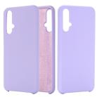 Solid Color Liquid Silicone Dropproof Protective Case for Huawei Nova 5 / Nova 5 Pro (Purple) - 1