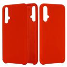 Solid Color Liquid Silicone Dropproof Protective Case for Huawei Nova 5 / Nova 5 Pro (Red) - 1