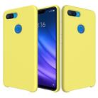 Solid Color Liquid Silicone Dropproof Protective Case for Xiaomi Mi 8 Lite (Yellow) - 1