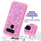 Glitter Powder Contrast Skin Shockproof Silicone + PC Protective Case for LG V40 ThinQ (Pink) - 6