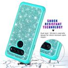 Glitter Powder Contrast Skin Shockproof Silicone + PC Protective Case for LG V40 ThinQ (Green) - 6