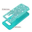 Glitter Powder Contrast Skin Shockproof Silicone + PC Protective Case for LG V40 ThinQ (Green) - 7