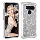 Glitter Powder Contrast Skin Shockproof Silicone + PC Protective Case for LG V40 ThinQ (Grey) - 3