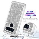 Glitter Powder Contrast Skin Shockproof Silicone + PC Protective Case for LG V40 ThinQ (Grey) - 6
