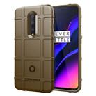 Shockproof Protector Cover Full Coverage Silicone Case for OnePlus 7 Pro (Brown) - 1