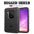 Shockproof Protector Cover Full Coverage Silicone Case for Motorola Moto One Pro (Black) - 3