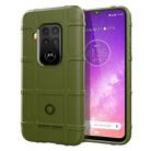 Shockproof Protector Cover Full Coverage Silicone Case for Motorola Moto One Pro (Green) - 1