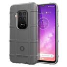 Shockproof Protector Cover Full Coverage Silicone Case for Motorola Moto One Pro (Grey) - 1