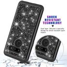 Glitter Powder Contrast Skin Shockproof Silicone + PC Protective Case for LG G8 ThinQ (Black) - 6