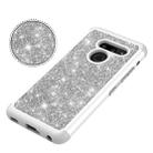 Glitter Powder Contrast Skin Shockproof Silicone + PC Protective Case for LG G8 ThinQ (Grey) - 5