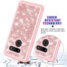 Glitter Powder Contrast Skin Shockproof Silicone + PC Protective Case for LG G8 ThinQ (Rose Gold) - 6