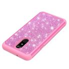 Glitter Powder Contrast Skin Shockproof Silicone + PC Protective Case for LG Stylo 5 (Pink) - 6