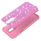 Glitter Powder Contrast Skin Shockproof Silicone + PC Protective Case for LG Stylo 5 (Pink) - 8