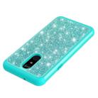 Glitter Powder Contrast Skin Shockproof Silicone + PC Protective Case for LG Stylo 5 (Green) - 6