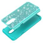 Glitter Powder Contrast Skin Shockproof Silicone + PC Protective Case for LG Stylo 5 (Green) - 8