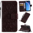 For iPhone 11 Pro Pressed Printing Sunflower Pattern Horizontal Flip PU Leather Case , with Holder & Card Slots & Wallet & Lanyard - 1