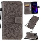 For iPhone 11 Pressed Printing Sunflower Pattern Horizontal Flip PU Leather Case , with Holder & Card Slots & Wallet & Lanyard - 1