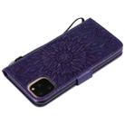 For iPhone 11 Pro Max Pressed Printing Sunflower Pattern Horizontal Flip PU Leather Case , with Holder & Card Slots & Wallet & & Lanyard - 7