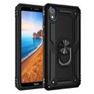 For Xiaomi Redmi 7A Armor Shockproof TPU + PC Protective Case with 360 Degree Rotation Holder (Black) - 1