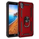 For Xiaomi Redmi 7A Armor Shockproof TPU + PC Protective Case with 360 Degree Rotation Holder (Red) - 1