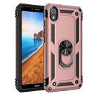 For Xiaomi Redmi 7A Armor Shockproof TPU + PC Protective Case with 360 Degree Rotation Holder (Rose Gold) - 1