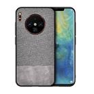 For Huawei Mate 30 Pro Shockproof Splicing PU + Cloth Texture PC + TPU Protective Case (Grey) - 1