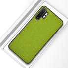 For Galaxy Note 10 Pro / Note 10+ Shockproof Cloth Texture PC + TPU Protective Case (Green) - 1