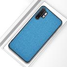 For Galaxy Note 10 Pro / Note 10+ Shockproof Cloth Texture PC + TPU Protective Case (Sky Blue) - 1