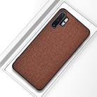 For Galaxy Note 10 Pro / Note 10+ Shockproof Cloth Texture PC + TPU Protective Case (Brown) - 1