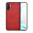 For Galaxy Note 10 Pro / Note 10+ Shockproof Cloth Texture PC + TPU Protective Case (Red) - 1