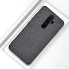 For Xiaomi Redmi Note 8 Pro Shockproof Cloth Texture PC + TPU Protective Case (Grey) - 1