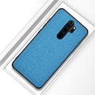 For Xiaomi Redmi Note 8 Pro Shockproof Cloth Texture PC + TPU Protective Case (Sky Blue) - 1