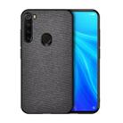 For Xiaomi Redmi Note 8 Shockproof Cloth Texture PC + TPU Protective Case (Black) - 1