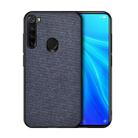 For Xiaomi Redmi Note 8 Shockproof Cloth Texture PC + TPU Protective Case (Blue) - 1