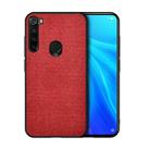 For Xiaomi Redmi Note 8 Shockproof Cloth Texture PC + TPU Protective Case (Red) - 1