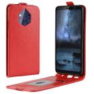 R64 Texture Vertical Flip Leather Case for Nokia 9 PureView, with  Card Slots & Photo Frame (Red) - 1