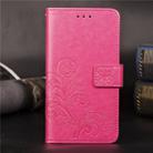 For Motorola One Power (P30 Note) G7 Pressed Flowers Horizontal Flip Leather Case With Magnetic Buckle & Holder & Card Slots & Wallet (Rose) - 1