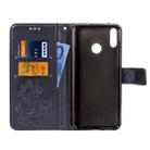 For Motorola One Power (P30 Note) G7 Pressed Flowers Horizontal Flip Leather Case With Magnetic Buckle & Holder & Card Slots & Wallet (Black) - 3