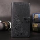 For Nokia 3.1 Plus Pressed Flowers Horizontal Flip Leather Case With Magnetic Buckle & Holder & Card Slots & Wallet (Black) - 1