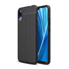 Litchi Texture TPU Shockproof Case for Vivo X23 Symphony Edition (Black) - 1