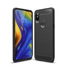 Carbon Fiber Texture TPU Shockproof Case For Xiaomi Mix 3 (Black) - 1