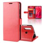 R64 Texture Horizontal Flip Leather Case For Huawei nova 4, with Holder & Card Slots & Wallet (Red) - 1