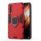 PC + TPU Shockproof Protective Case for Huawei P30, with Magnetic Ring Holder - 1